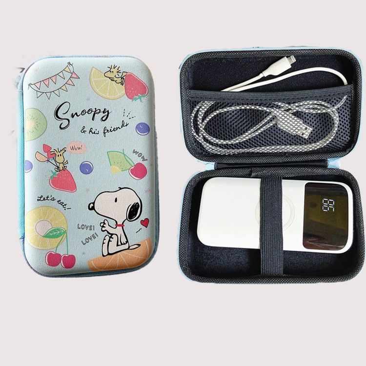 น่ารัก Snoopy Travel Digital Gadget กระเป๋าสายเคเบิลกระเป๋าเดินทาง Organizer Power Bank กระเป๋าอุปกรณ์ USB ที่เก็บสายไฟหูฟังกระเป๋า