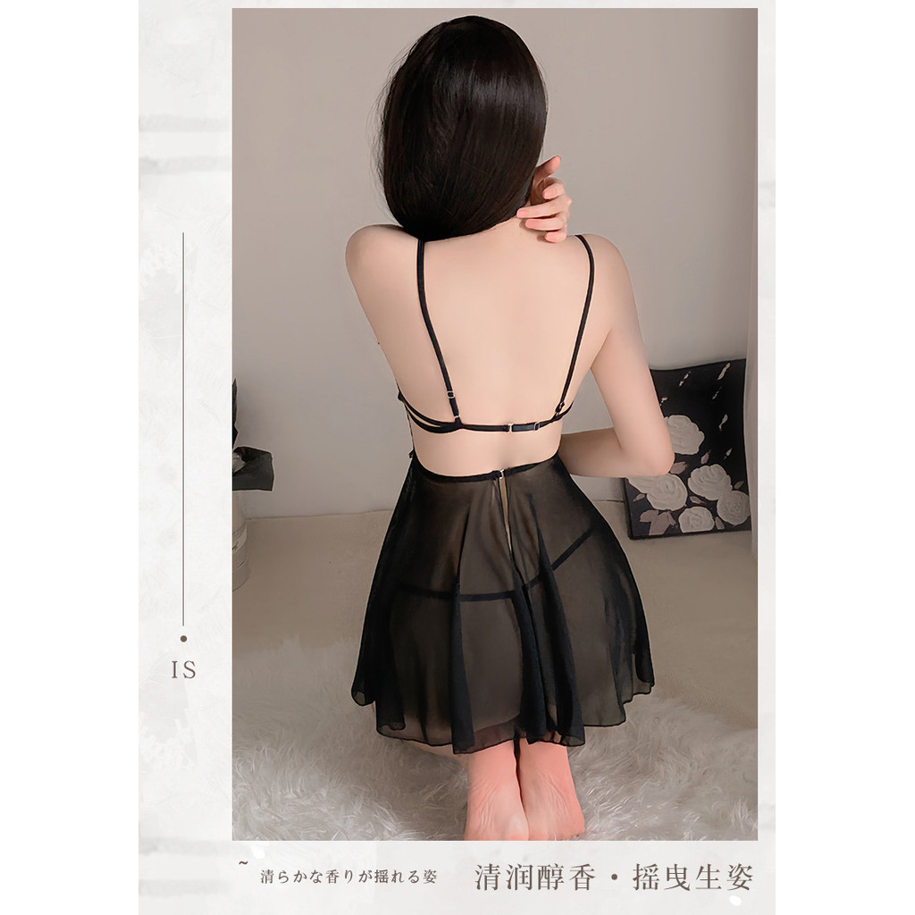 Sexy Love ชุดลูกไม้เซ็กซี่ ชุดนอนซีทรู ลูกไม้คลุมช่วงหน้าอกและมีรอยผ่าด้านหลัง ส่งจากไทย ราคา ถูกที่สุด ดีลบีเคเค แกลเลอรีภาพที่ 6