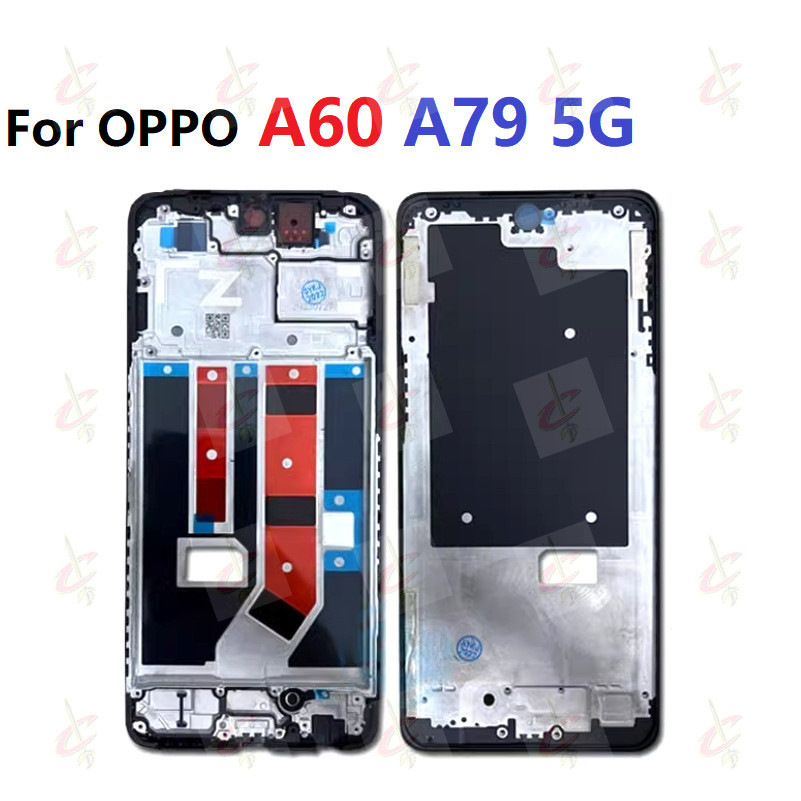 กรอบหน้า LCD สําหรับ OPPO A60 A79 กรอบกลาง CPH2553 CPH2557 CPH2631