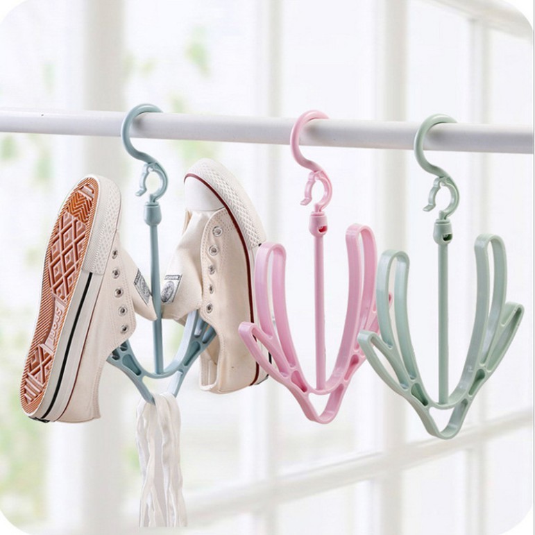ที่แขวนรองเท้า  ตากรองเท้า แบบหมุนได้ 360 องศา titi