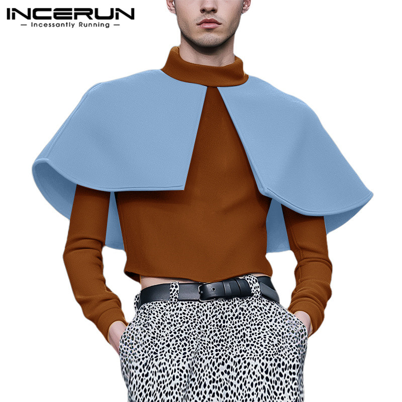 Incerun Men Vintage Deconstructing Shawl ออกแบบแขนยาว Hoodies