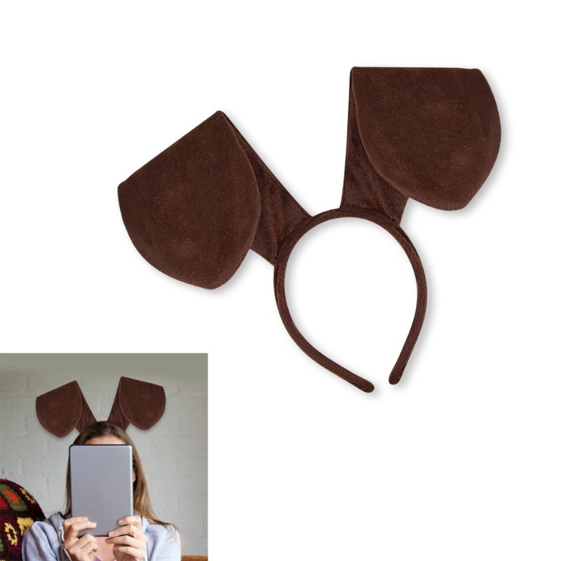 Cozy Kids Dog Dress up Accessories Plush Adornment Cute Dog Headband Cosplay Props
