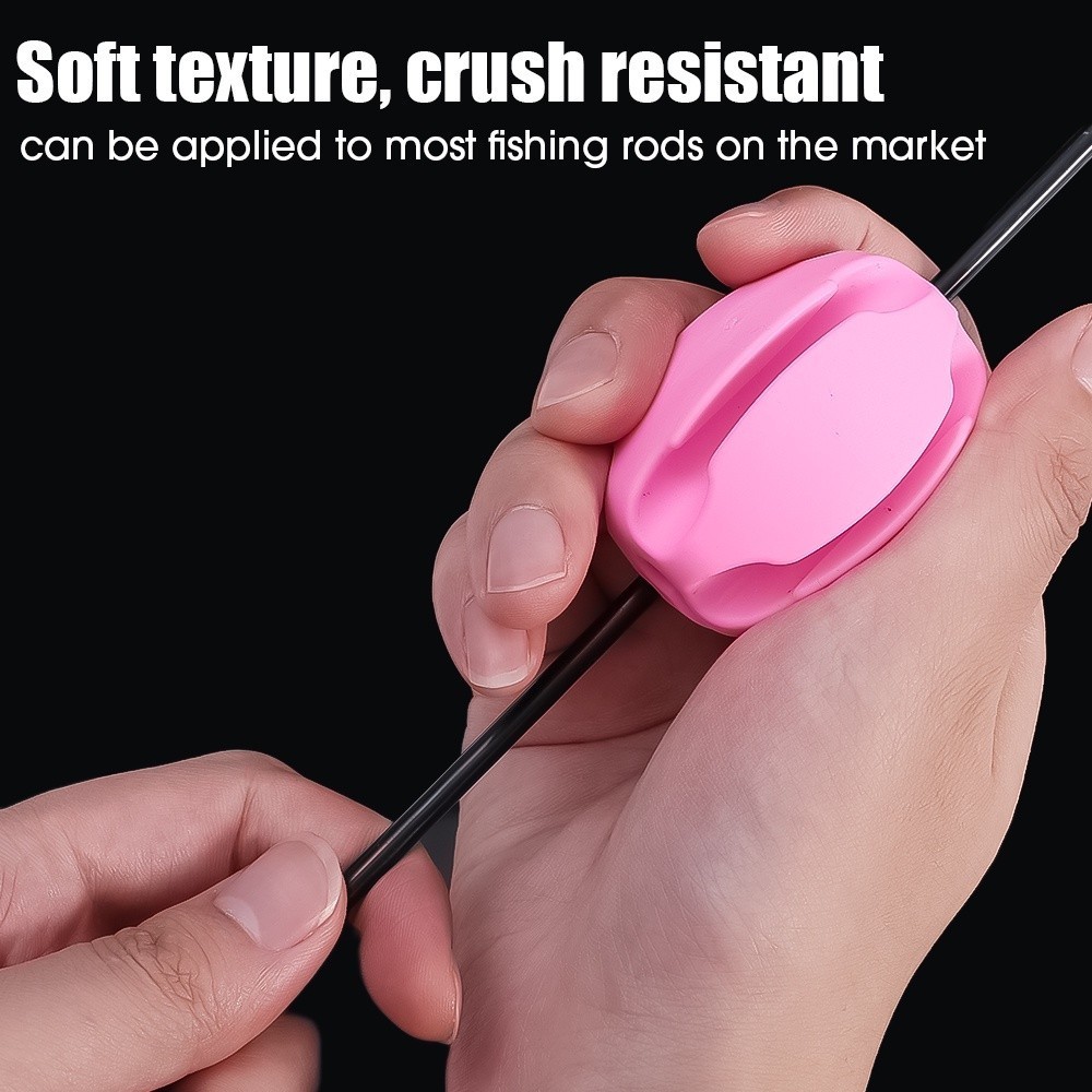 【พร้อมจัดส่ง】ชุดถือคันเบ็ดซิลิโคนเบา 6 ชิ้น พร้อมช่อง 6 ช่อง - ทนทาน, สีน้ำเงิน, รวมถุงไข่คันเบ็ดโบนัส - รูปที่ 4