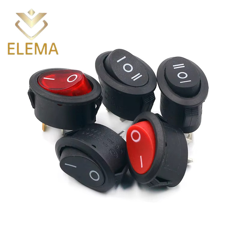 Kcd7 Oval Switch 2 Pins 2 เกียร์/3 Pins 3 เกียร์,กาต้มน้ําไฟฟ้า Rocker Power Switch Rocker Switch พร้อมไฟ/พร้อมou Light 6A 250VAC 26.5x13.5 มม.