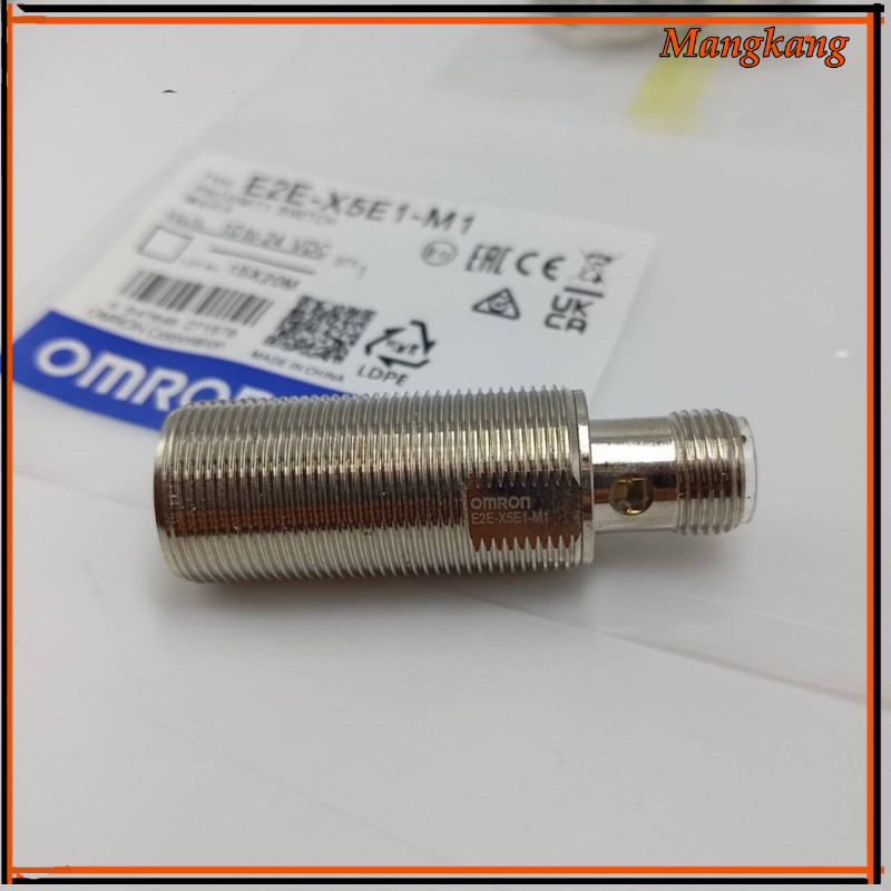 ของใหม่! E2E-X5E1-M1 หัว 18MM  ระยะจับ 5 MM NPN NO แจ็ค 4P ไฟ 12 to 24 VD งานแท้ จากไทย