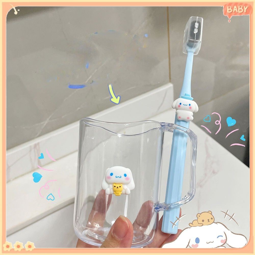 SANRIO ถ้วยแปรงสีฟัน อุปกรณ์จัดเก็บที่ทนทาน เก๋ไก๋ คุณภาพสูง ซานริโอ แปรงสีฟันถ้วยอัตราการสูงสุดน่ารักแปรงสีฟันถ้วยออกแบบเฉพาะครัวเรือนผลิตภ