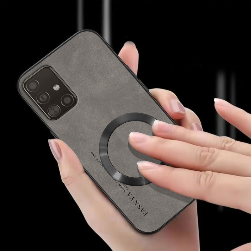 เคส ปลอก Samsung A51 A71 4G เคสโทรศัพท์ป้องกันการสั่นสะเทือนแหวนดูดแม่เหล็กฝาครอบป้องกันพร้อมขอบนุ่มและฝาหลังกันลื่น ybpcxq