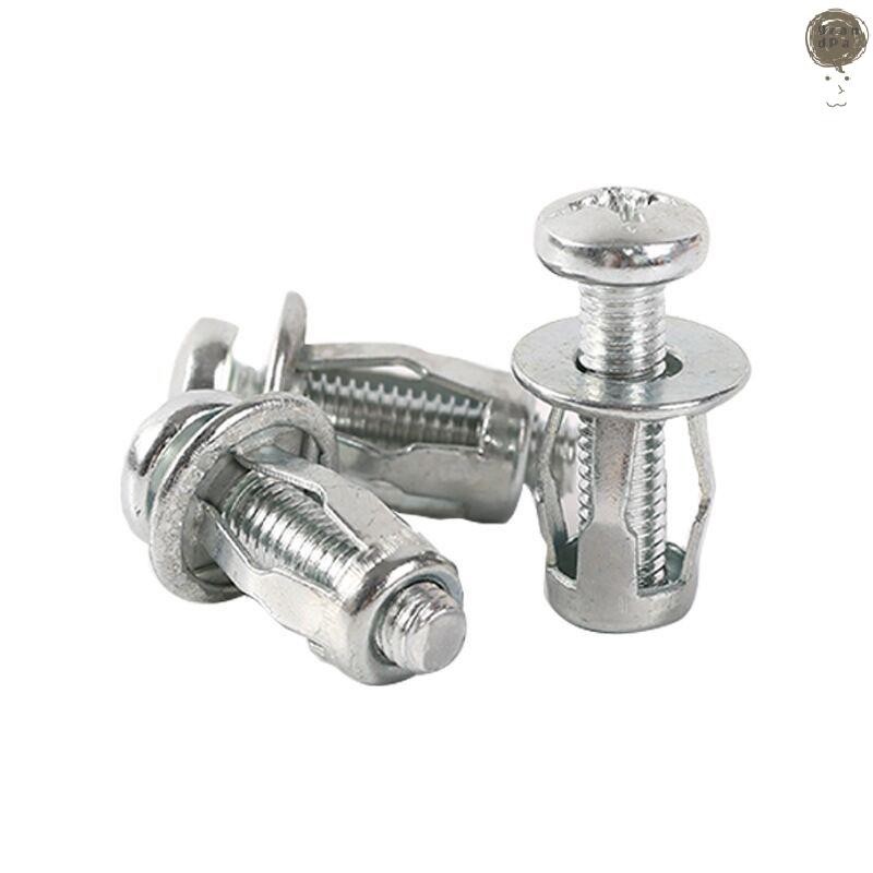 [GR] 10 ชิ้น M5/M6 Jack Nuts รถโลหะสกรูกลีบถั่วสกรูสําหรับ Hollow Wall Iron Skin TH