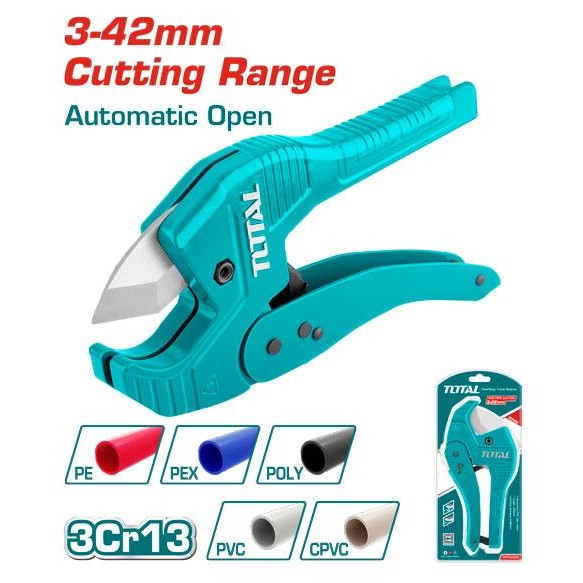 TOTAL รุ่น THT534216 กรรไกรตัดท่อ PVC ขนาด 3-42 มิล( PVC Pipe Cutter) - รูปที่ 3