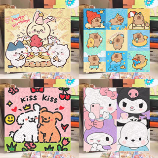ภาพครอสติสคริสตัล sanrio ภาพวาดเพชร diamond painting DIY ภาพ…