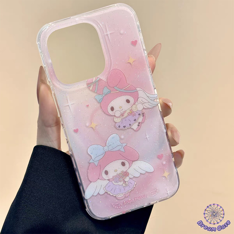 การ์ตูนน่ารักเมโลดี้หวานโบว์ดอกไม้นุ่ม เคส IPhone 16 11 13 15 14 12 Pro Max 7Plus XR 15 14 7 8 16 Plus X XS Max SE 2020 - รูปที่ 4