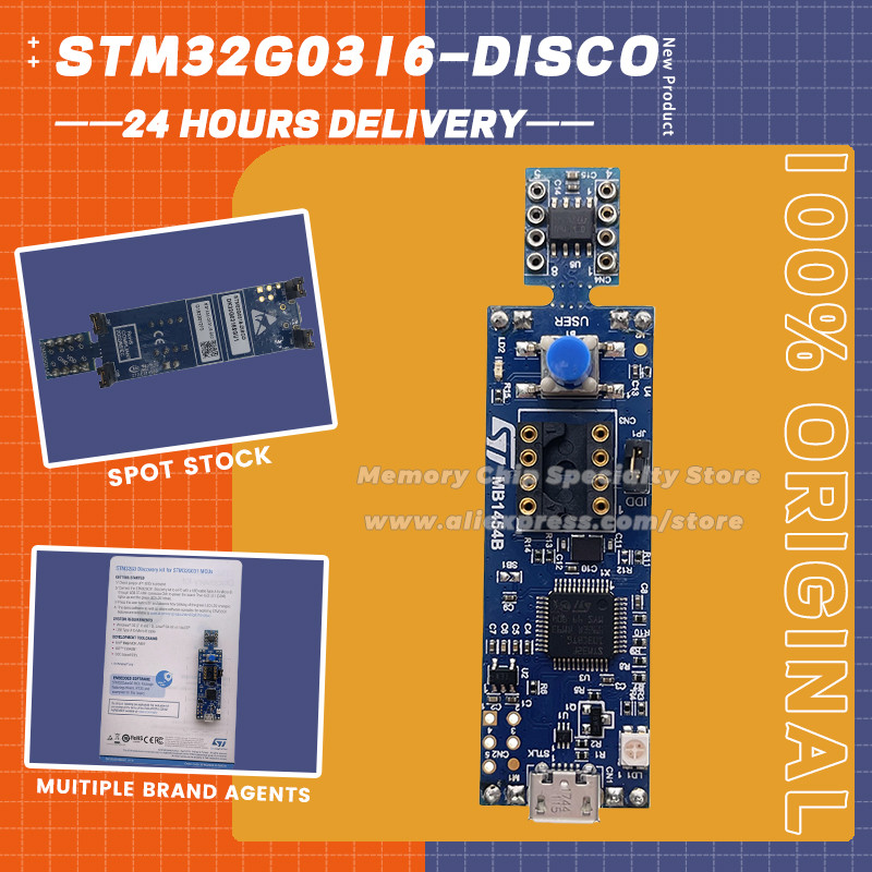 1ชิ้น/ล็อต! STM32G0316-DISCO STM32G031J6M6 Discovery Suite Power เครื่องวิเคราะห์ใหม่
