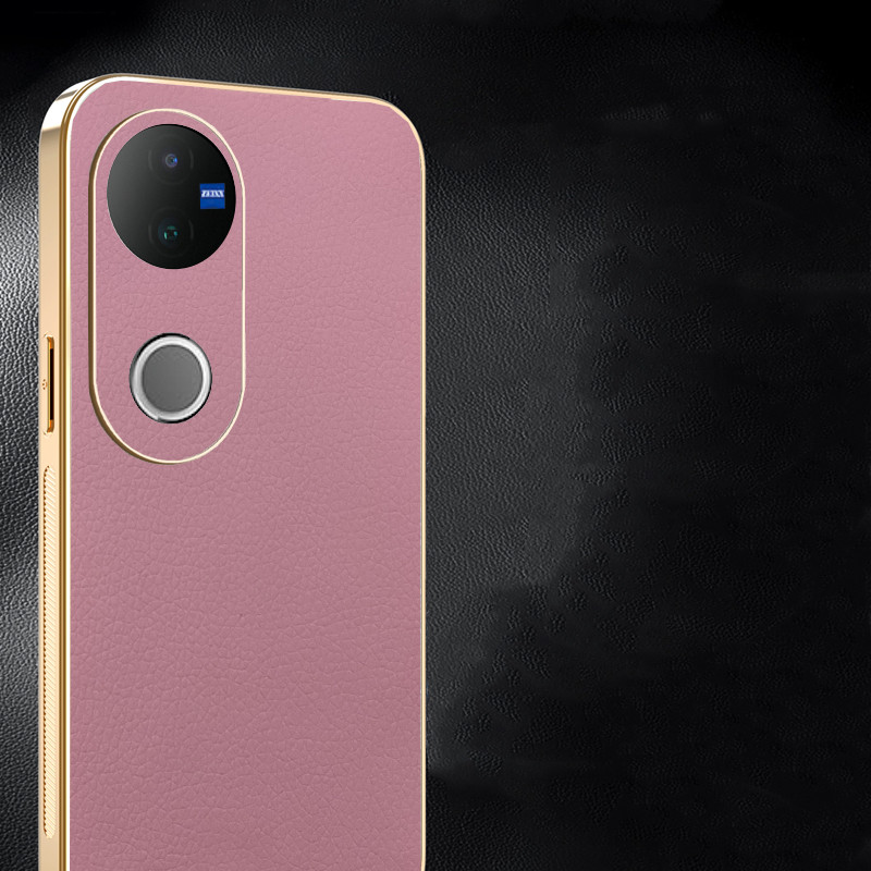 เคสสําหรับ Vivo V50 หนังสีทึบหรูหรา Ultrathin TPU Electroplated Edge เคสโทรศัพท์กันกระแทก - รูปที่ 6