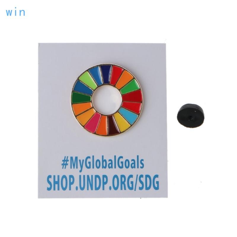 Win United Nations SDGs Pin Badge Rainbow Pins สําหรับผู้หญิงผู้ชาย