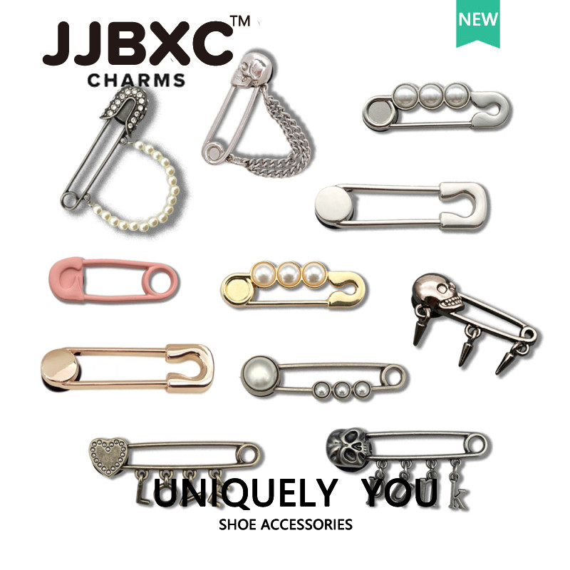 JJBXC cross จิบบิท โลหะ Pin หัวเข็มขัดรองเท้า แฟชั่น DIY จิ๊บบิท ตัวติดรองเท้า cross