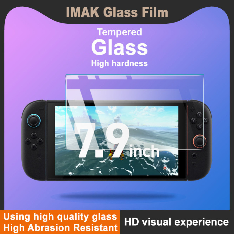 IMAK กระจกนิรภัยป้องกันหน้าจอสําหรับ Lenovo Legion GoS 8 นิ้ว MSI CLAW 7 8 AI + H Series 9H HD Anti 