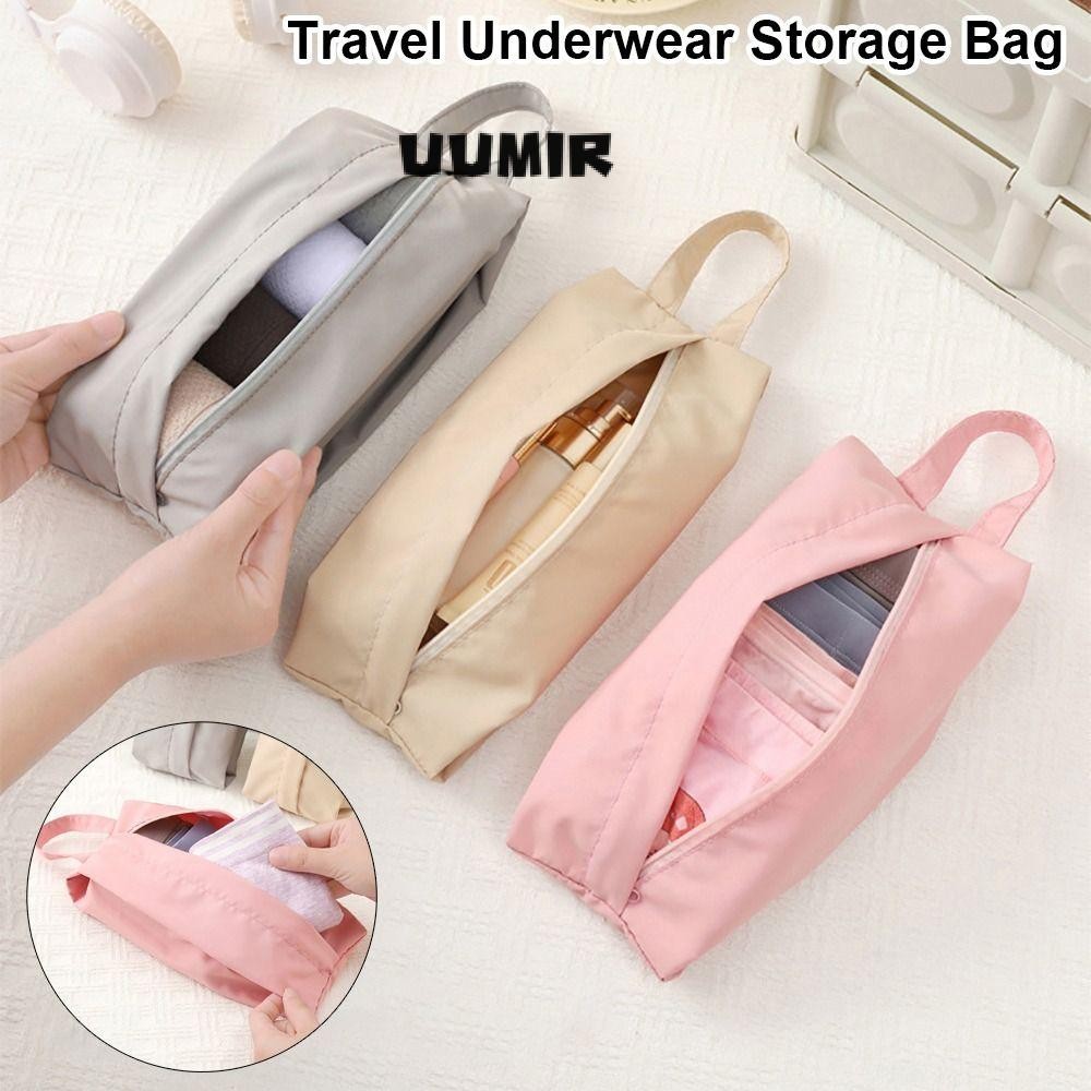Uumir 1 ชิ้นถุงเก็บชุดชั้นใน, Cube Multi-functional Travel Organizer กระเป๋า,ทนทานสวมใส่ถุงเท้า Sorting กระเป๋า Bra ถุงเท้าชุดชั้นใน