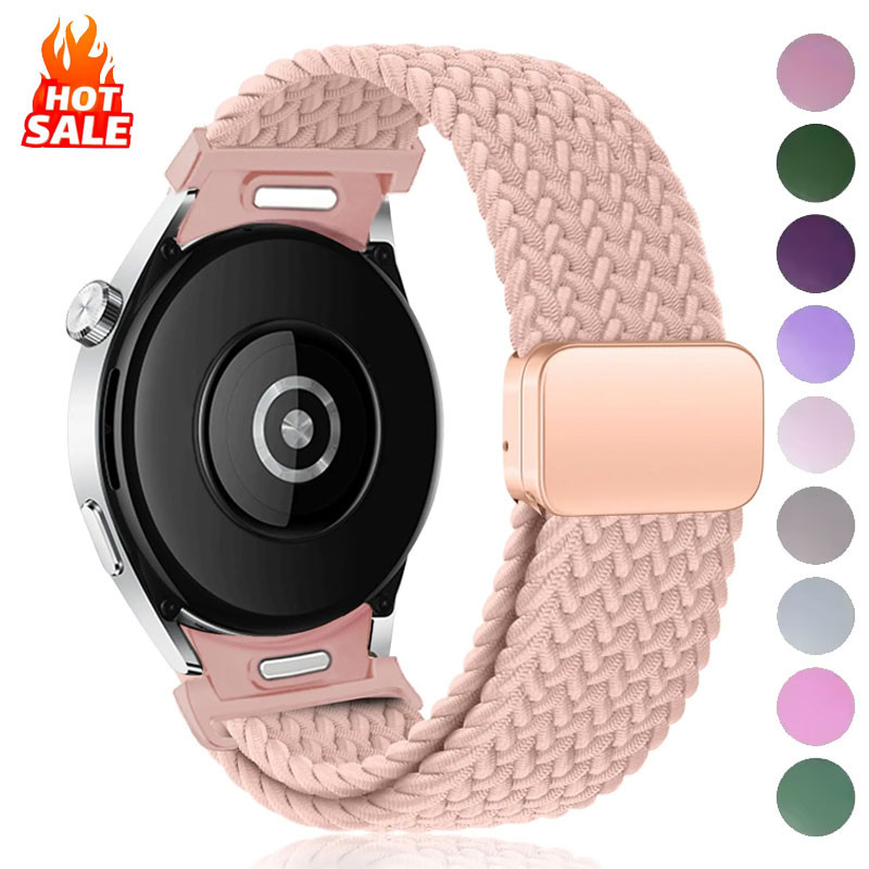 No Gaps Band สําหรับ Samsung Galaxy Watch 6 4 classic/5 pro 47/43 มม.44 มม.40 มม.แม่เหล็ก Braided สร้อยข้อมือ Galaxy watch6 watch4 สาย