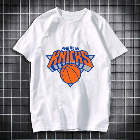 เสื้อยืดกีฬาทีมบาสเก็ตบอล Nba พิมพ์ลาย New York Knicks (New York Knicks) พิมพ์ลายคอกลมแขนสั้น สวมใส่สบาย ระบายอากาศได้ดี สไตล์ Unisex เตรียมจัดส่ง