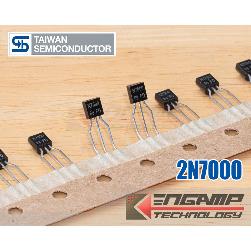 (10ตัว) [FET] 2N7000 TSC N-Ch 0.2A 60V 5R