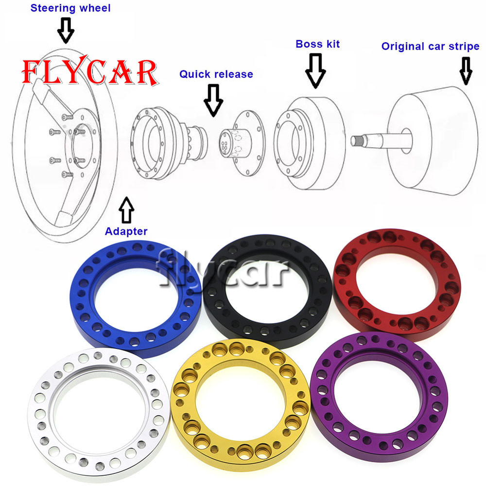 รถแข่งพวงมาลัย Hub 1/2 INCH Spacer พวงมาลัย Hub Boss Kit อะแดปเตอร์ Spacer 12.5 มม.