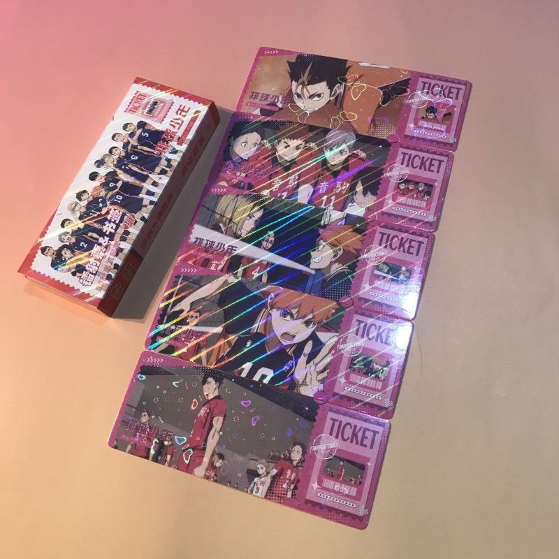 40ชิ้น/แพ็ค ไฮคิว!! ตั๋วเลเซอร์ที่คั่นหนังสือสี่เหลี่ยม 40 ชิ้น LOMO โปสการ์ด Yu Nishoya Hinata Shoyo Tobio Kageyama sugawara koushi Keishima Tsuki Kozume Kenma คอลเลกชันการ์ด - รูปที่ 6