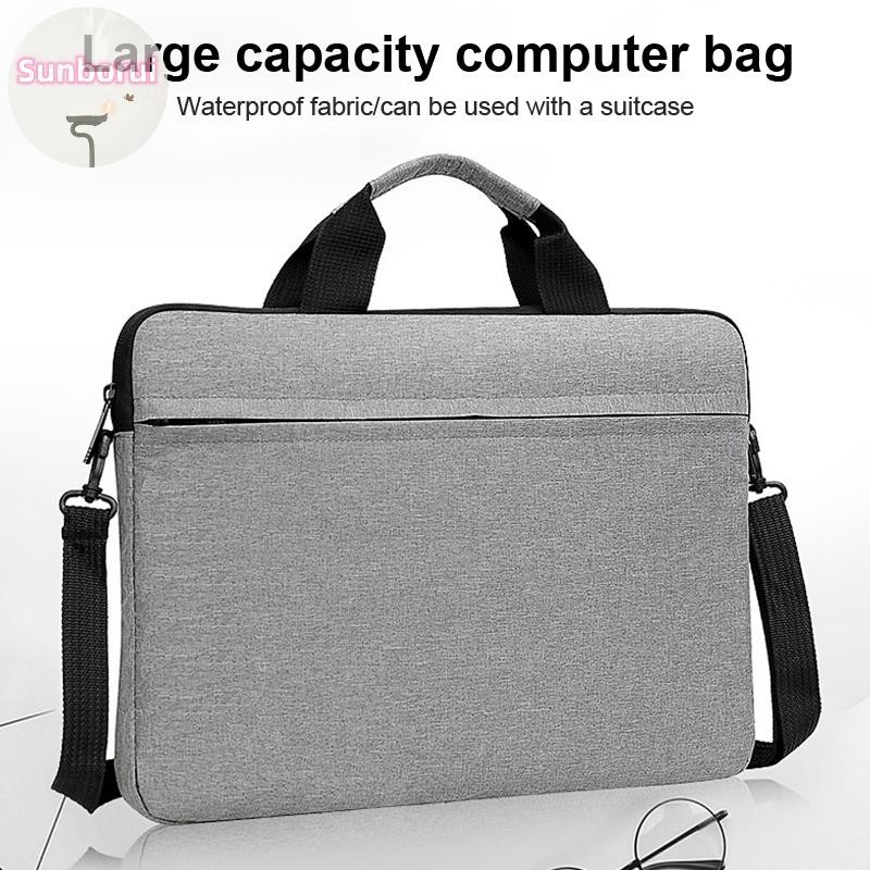 Sunborui 14 15 นิ้วกระเป๋าแล็ปท็อปกระเป๋าถือโน้ตบุ๊คCrossbodyสําหรับ MacBook Air Pro 13 14 15 Xiaomi Hp Lenovo Dell TH