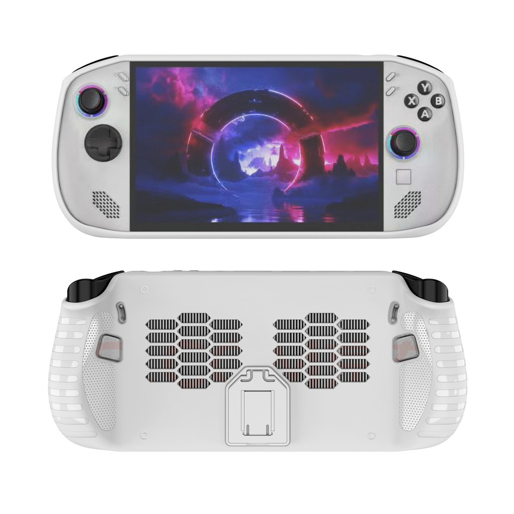 TPU เคสป้องกันพร้อมขาตั้งเข้ากันได้กับ Legion GO S, Shock-Absorption, กันลื่นและป้องกันรอยขีดข่วนฝาครอบการออกแบบ