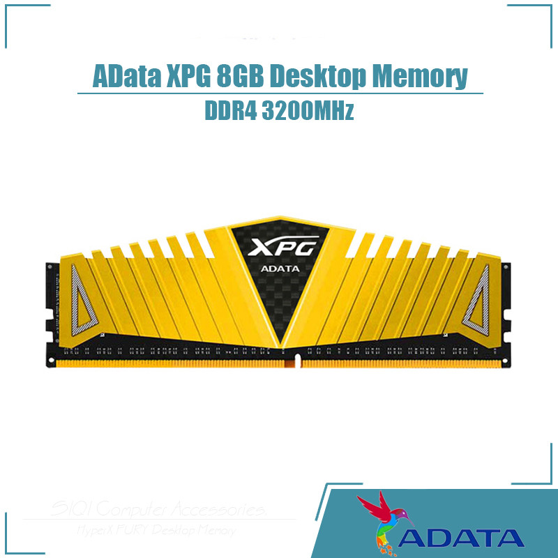 Adata DDR4 8GB 3200MHz RAM XPG หน่วยความจําภายในเดสก์ท็อปรองรับใหม่การกระจายความร้อน