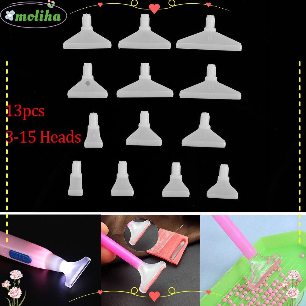 โมลิฮา จุดเจาะปากกาปักครอสติงานฝีมือ ทําเอง เย็บปักถักร้อยหัวปากกา