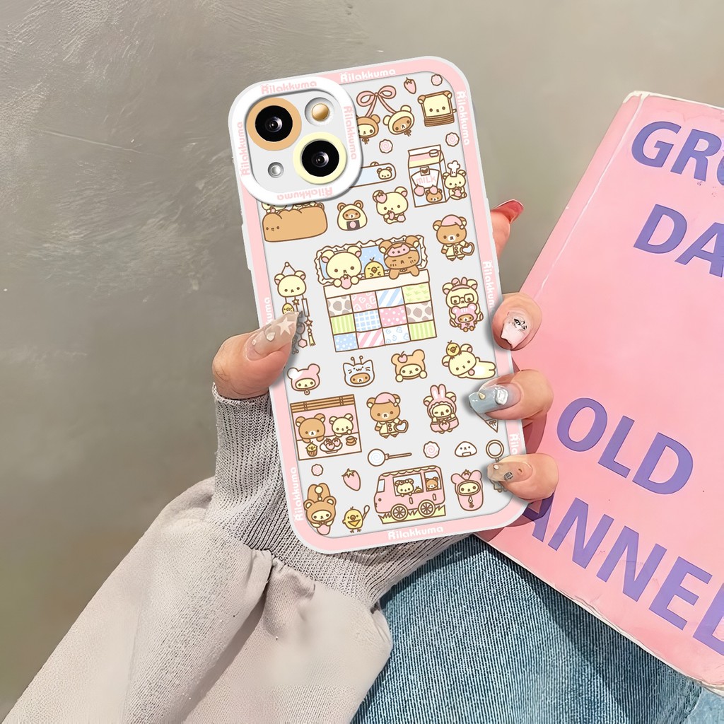 RILAKKUMA ANGEL EYE PRINTING กรณี oppo y19s y03 y18 v29e 7 a78 5g 10 a38 v27 y17s a18 y28 a58 4g a83