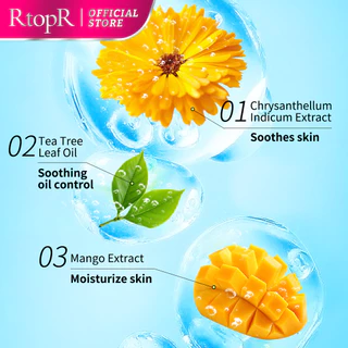 RtopR FDA Mango Blackhead Remover Mask มาส์กจมูกมะม่วงจากพืช - ช่วยขจัดสิวหัวดำและสิวอุดตัน ลดขนาดรูขุมขน ทำความสะอาดลึก เหมาะสำหรับผู้ชายและผู้หญิง ขนาด 10ml + 50pcs skincare