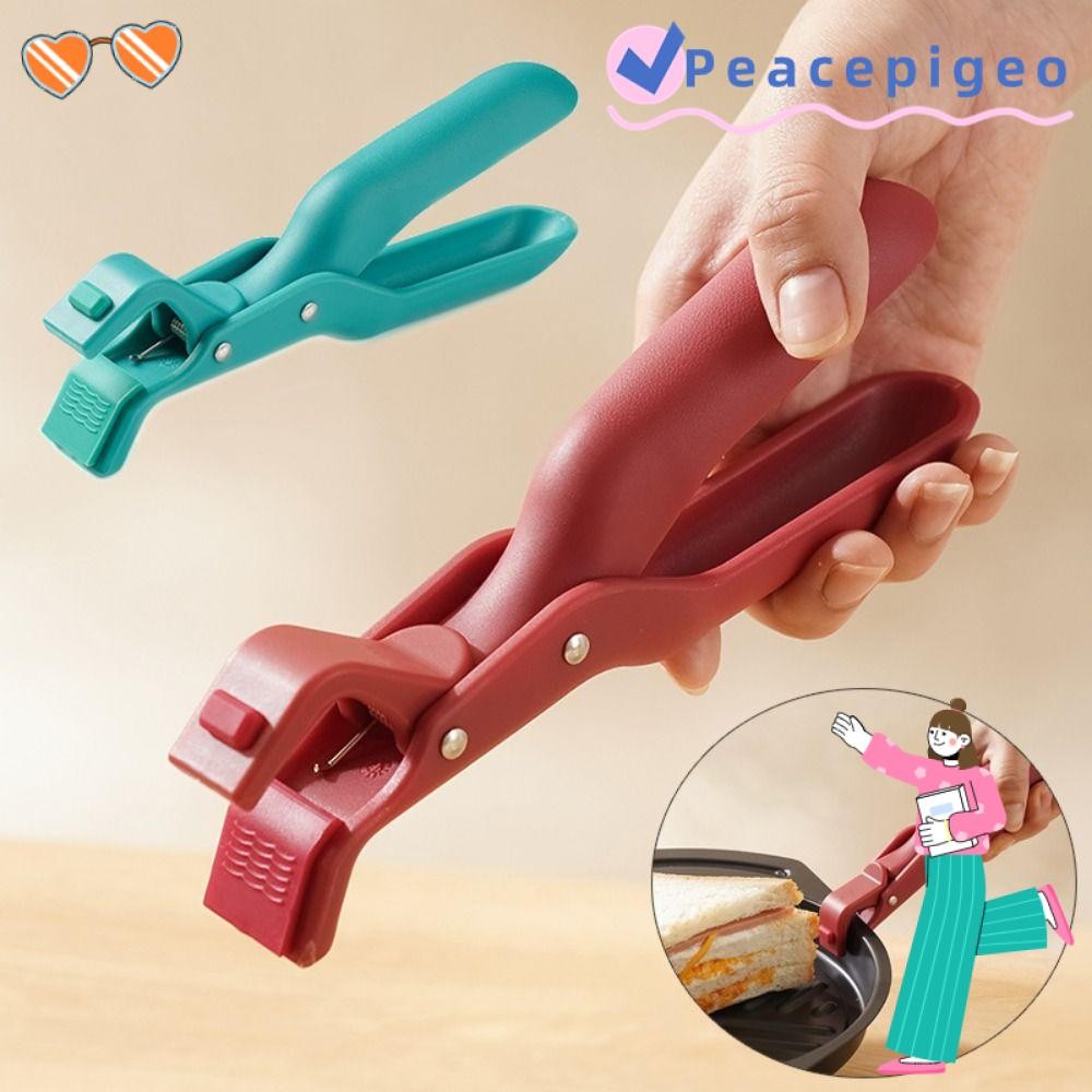 PEACEPIGEO คลิปป้องกันการลวก, Gripper คลิปชามครัวกันลื่น, ชามอาหารแหนบซิลิโคนทนทาน Anti Scalding Holder