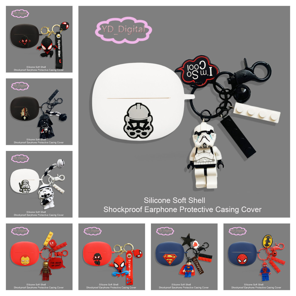 for 1More S20/S20  pro Case Silicone Headphone Soft Sleeve Shockproof Headset Protector Cute Headset