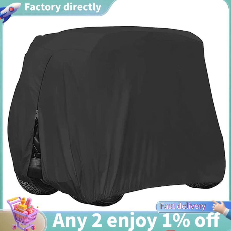 LU-4 ฝาครอบรถกอล์ฟโดยสาร 210D กันน้ํากันแดดกันฝนกันฝุ่นสําหรับ EZ GO Club รถ