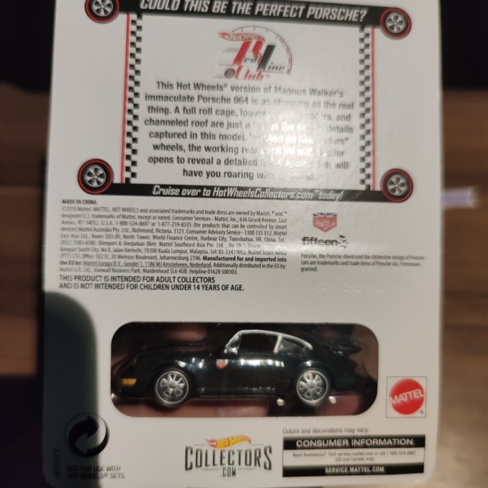 HOTWHEELS HOT WHEELS PORSCHE RLC MAGNUS WALKER 964 PORSCH HOT RED ORIGINAL