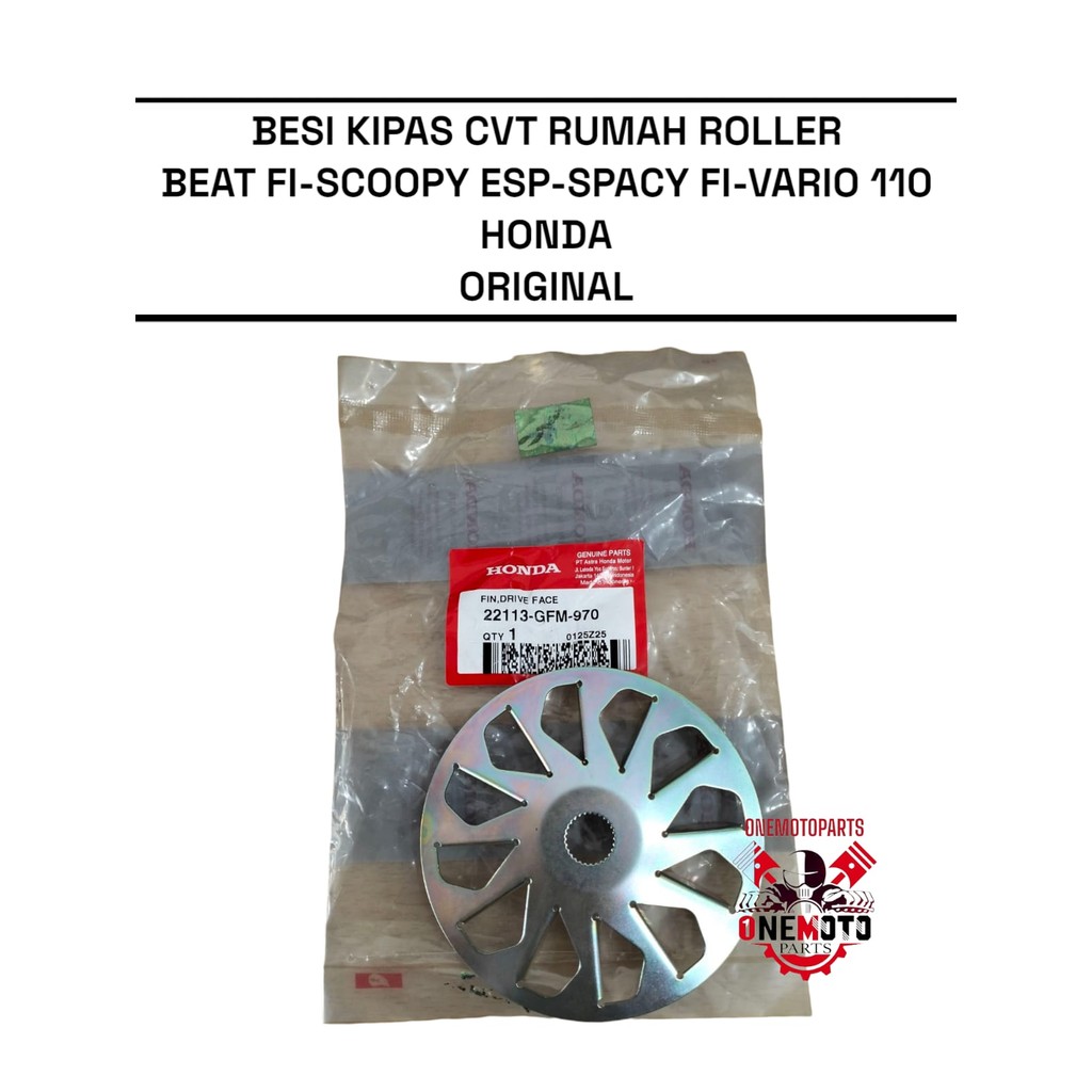 CVT FAN IRON ROLLER HOUSING BEAT SCOOPY ESP SPACY FI VARIO 110 HONDA 22113-GFM-970 ต้นฉบับ