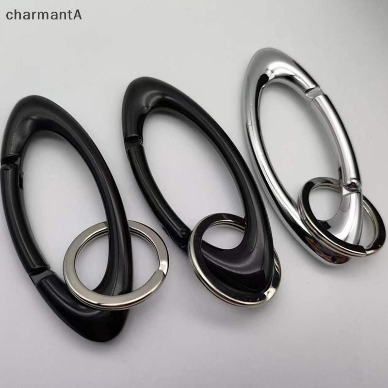 CharmantA ผู้ชาย Carabiner Blackout Mountaineering พวงกุญแจรูปไข่มัลติฟังก์ชั่นเข็มขัดหัวเข็มขัดอุปกรณ์เสริม Key แหวน Unisex TH