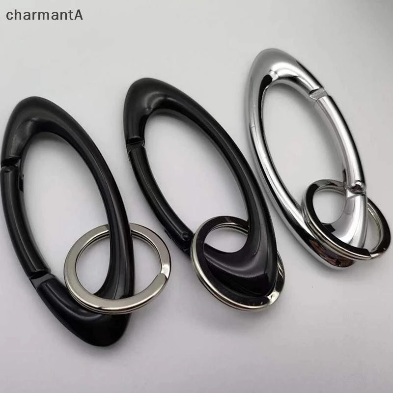 CharmantA ผู้ชาย Carabiner Blackout Mountaineering พวงกุญแจรูปไข่มัลติฟังก์ชั่นเข็มขัดหัวเข็มขัดอุปกรณ์เสริม Key แหวน Unisex TH