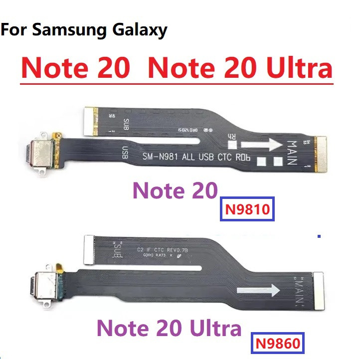 สําหรับ Samsung Galaxy หมายเหตุ 20 N9810 Note20 Ultra N9860 USB Charger พอร์ต Dock Connector ชาร์จ F