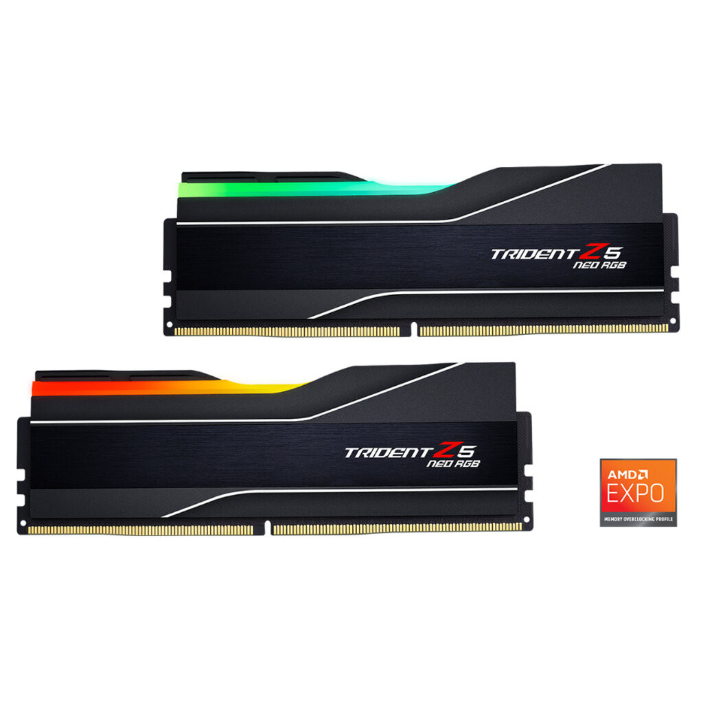 G.SKILL Trident Z5 NEO RGB 96GB/6000Mhz Black (2x48GB) DDR5 For AMD EXPO CL30 F5-6000J3036F48GX2-TZ5