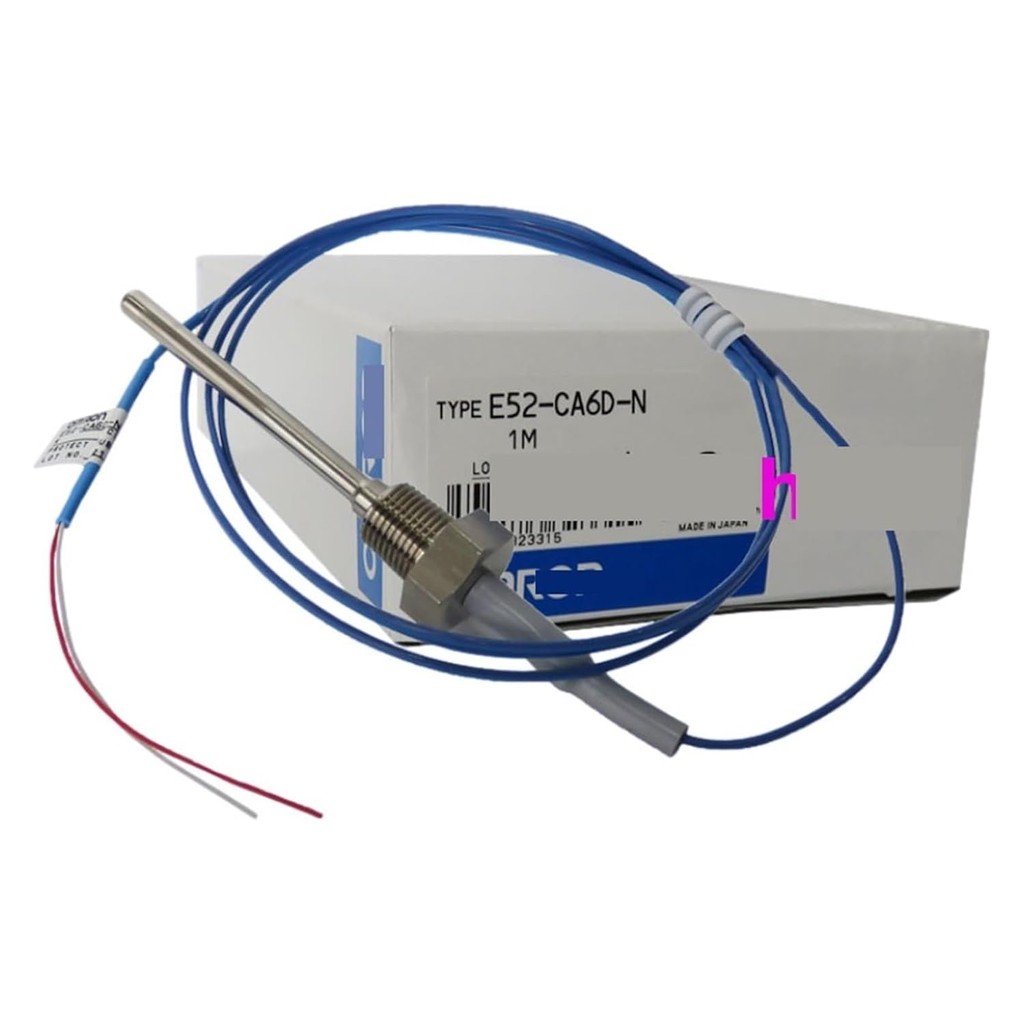 1 ชิ้น,E52-CA6DN เซ็นเซอร์อุณหภูมิเทอร์โมคัปเปิลสวิตช์ 1M 2-M 4M (E52-CA6D-N 2M) AFWH