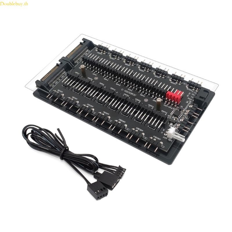 Doublebuy Multi Splitter Fan Hub 5V 3PIN ARGB Power Fan Splitter 12V 4PIN PWM