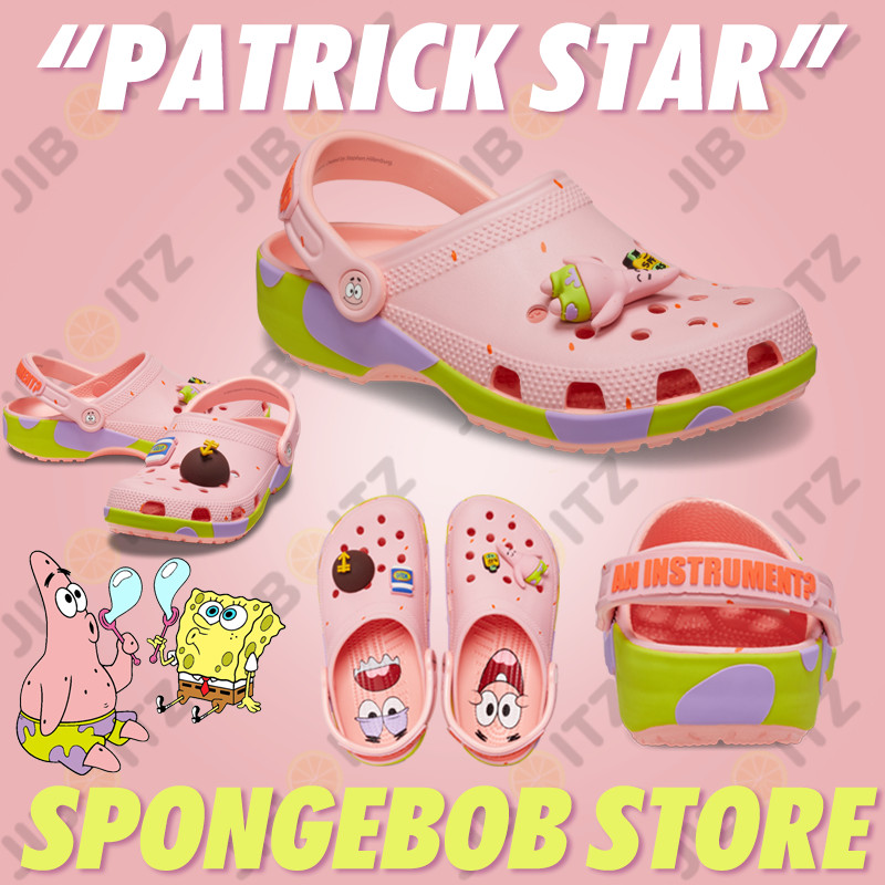 SpongeBob Patrick Sandals รองเท้าหัวโตลายการ์ตูนทะเล ทุกเพศ น้ำหนักเบา กันลื่น รองเท้าแตะฤดูร้อน ไซส์ C6-M7 รุ่น #209479