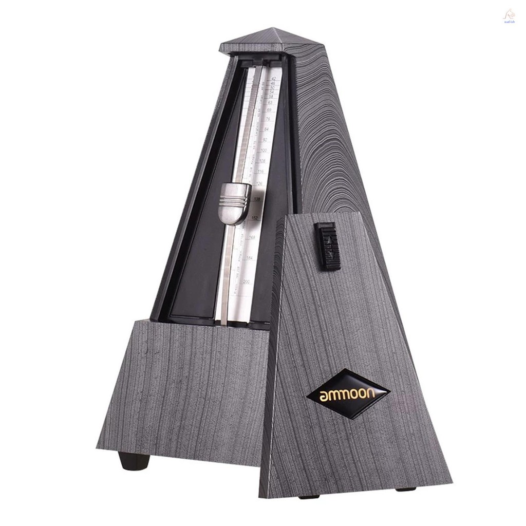 Ammoon Universal Pyramid Mechanical Metronome วัสดุ ABS สําหรับกีตาร์ไวโอลินเปียโนเบสเครื่องดนตรีเคร