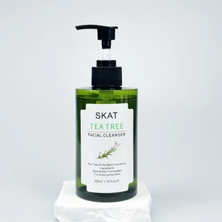 (ซื้อ 2 แถม 1) SKAT Tea Tree Facial Cleanser โฟมล้างหน้า ทีทรี เฟเชียล คลีนเซอร์ ควบคุมความมัน 300ml Foam
