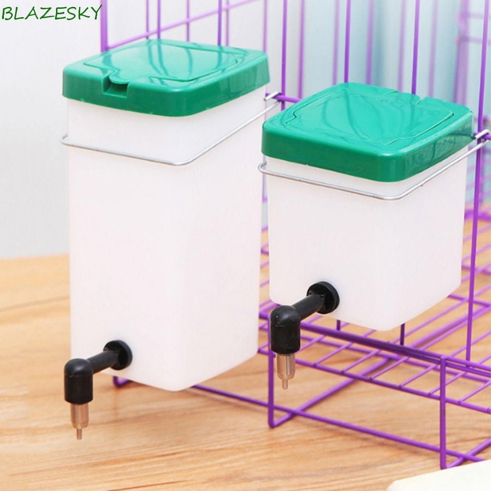 Blazesky เครื่องจ่ายน้ํากระต่าย, เครื่องป้อนแขวนสัตว์เลี้ยง 1L/500ML, น้ําพุกระต่ายแบบถอดได้พลาสติกที่ใช้งานได้จริงสําหรับกรงสัตว์เลี้ยง