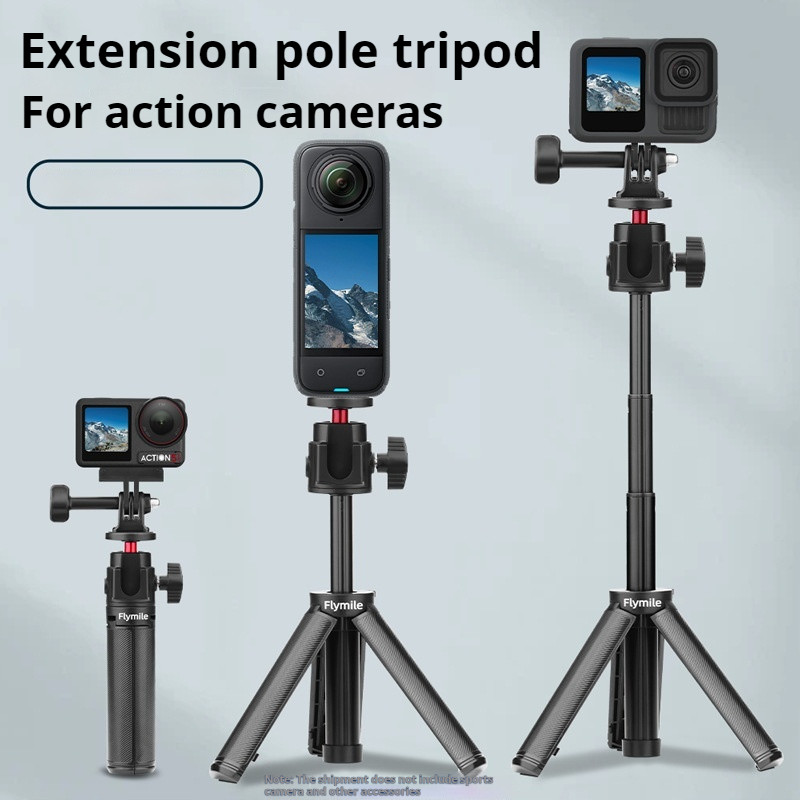 ใช้งานร่วมกับ DJI POCKET3/360 Ace pro2 Extension Pole ขาตั้งกล้อง Action 5pro Extended Selfie Stick Holder X4 Action กล้อง Universal อุปกรณ์เสริม