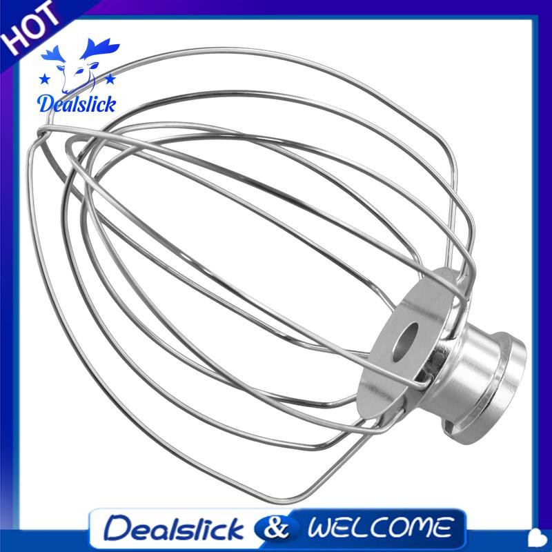 หัวตะกร้อตีไข่สำหรับเครื่องผสมอาหาร KitchenAid พร้อมหัวเอียง สเตนเลสสตีล (ทดแทน K45WW) - รูปที่ 2