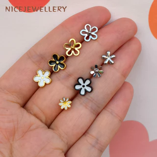 ต่างหูดอกไม้ 20G กระดูกอ่อน Tragus เจาะ 1 PC 316L สแตนเลสสตีลหู